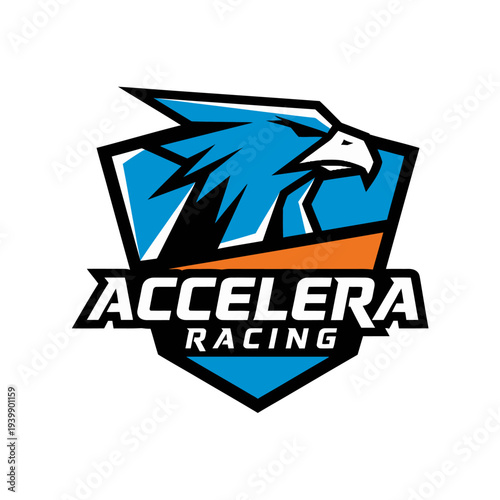 vector logo of bird like eagle