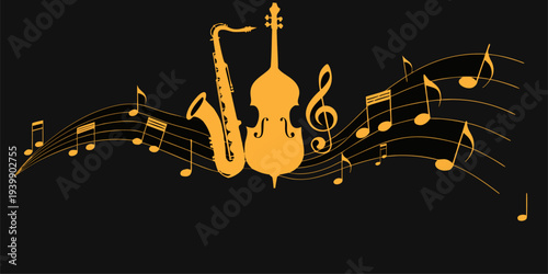 Looking for high-quality design assets for event posters or websites? This Musical Flow vector illustration is ready to create a professional and premium impression in an instant.