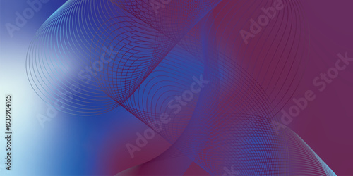Glowing DeepSkyBlue, Purple and Blue abstract light streaks sweeping across a deep shadowy space with sparkling micro particles, modern digital technology background, vector style