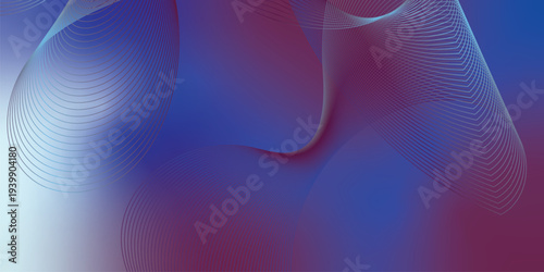 Glowing DeepSkyBlue, Purple and Blue abstract light streaks sweeping across a deep shadowy space with sparkling micro particles, modern digital technology background, vector style