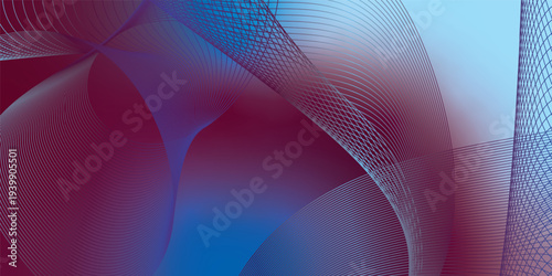 Glowing DeepSkyBlue, Purple and Blue abstract light streaks sweeping across a deep shadowy space with sparkling micro particles, modern digital technology background, vector style