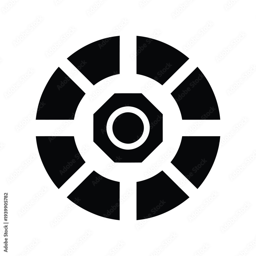 Obraz premium Vector design featuring a circular geometric pattern