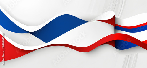 curved flowing ribbon with ...