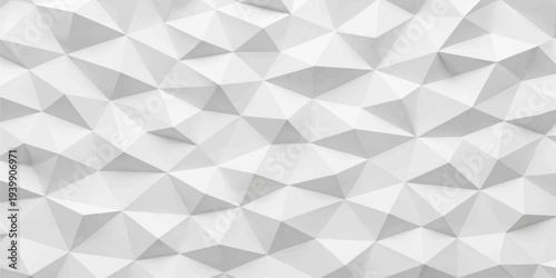 Seamless gray geometric pattern featuring a 3d mosaic texture of repeat triangle and square shapes for a vector origami art backdrop