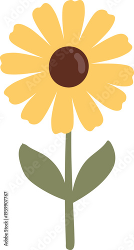 sunflower isolated on transparent background