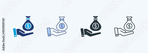 Income Multiple Style Icon Collection