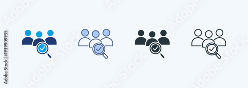 Recruitment Multiple Style Icon Collection