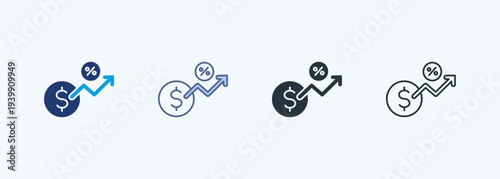 Increase Multiple Style Icon Collection