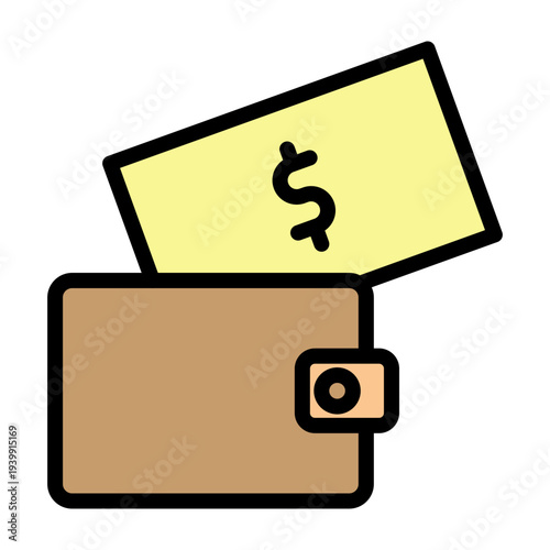 EWallet Funds Vector Filled Icon Design