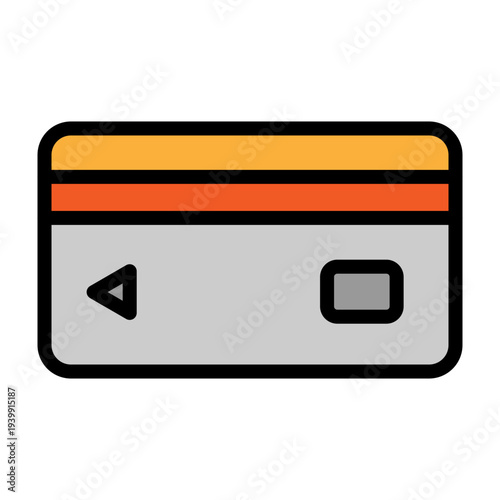 Credit Line Vector Filled Icon Design