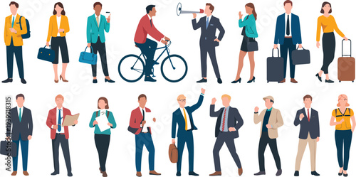 Vector Set of People Characters Performing Various Daily Activities Cartoon Men and Women Lifestyle Actions Illustration Collection