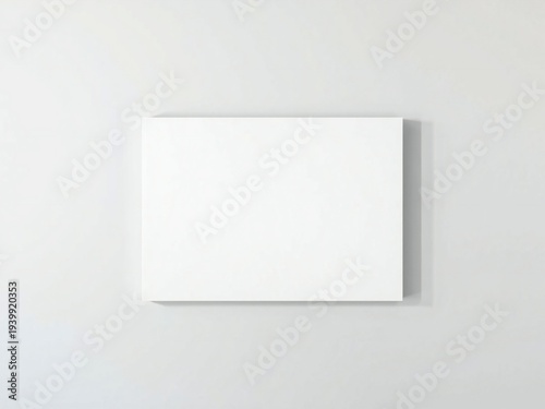 A white rectangle on a white wall