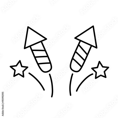 Firecracker icon vector