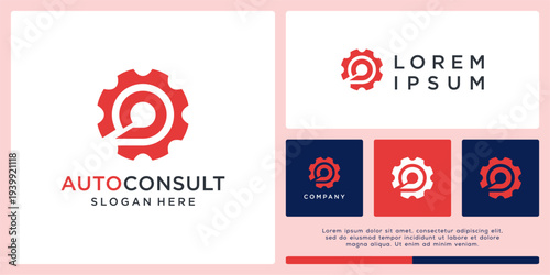 Auto consultation logo design template