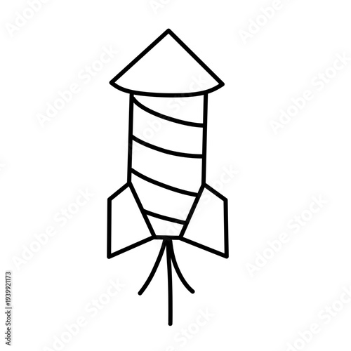 Firecracker icon vector