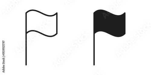 Flag icon. Premium thin line vector illustrator. Vector EPS10