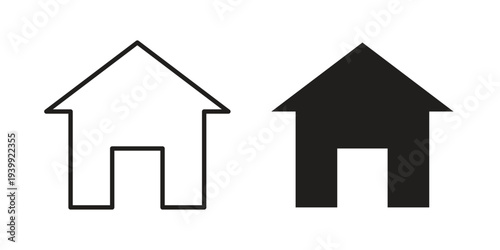 Home icon. Premium thin line vector illustrator. Vector EPS10