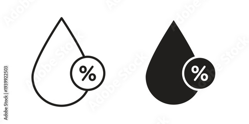 Humidity icon. Premium thin line vector illustrator. Vector EPS10