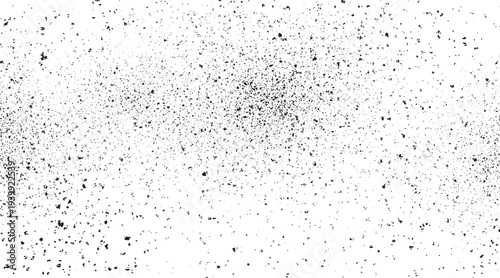 Speckle grain dot white paper noise texture with distress effect vector illustration pattern background. Dirty or dust film grain speck grit grunge overlay on  Overlay textures set stamp with grunge 