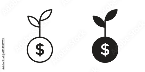 Investment icon. Premium thin line vector illustrator. Vector EPS10