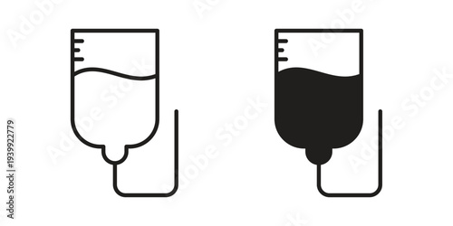 IV drip icon. Premium thin line vector illustrator. Vector EPS10