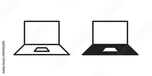 Laptop icon. Premium thin line vector illustrator. Vector EPS10