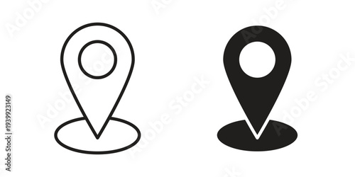 Map marker icon. Premium thin line vector illustrator. Vector EPS10