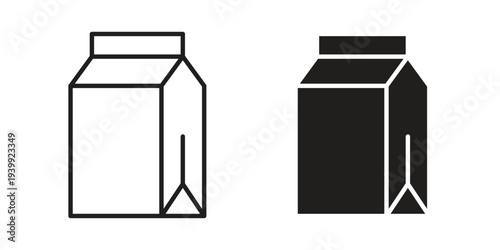 Milk carton icon. Premium thin line vector illustrator. Vector EPS10