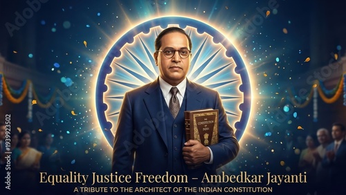 Ambedkar Jayanti Tribute Poster
