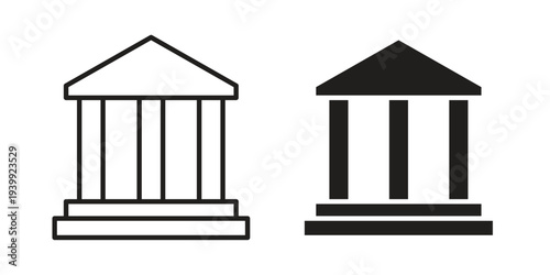 Museum icon. Premium thin line vector illustrator. Vector EPS10