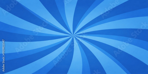 Abstract a vibrant radial swirl of azure and cerulean shades creates a captivating visual vortex. A dynamic burst of color, offering an energetic, eye-catching focal point.