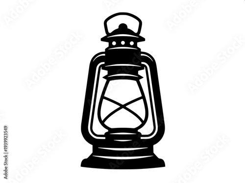 “Detailed black ink line illustration of a traditional lantern lamp with candle light inside, vintage metal design, symmetrical structure, clean vector outline, coloring book style.”