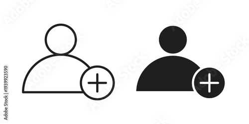 New account icon. Premium thin line vector illustrator. Vector EPS10