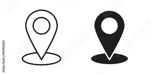 Free Download Pin icon. Premium thin line vector illustrator. Vector EPS10 - GFXLoad