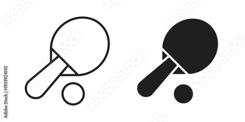 Ping pong icon. Premium thin line vector illustrator. Vector EPS10