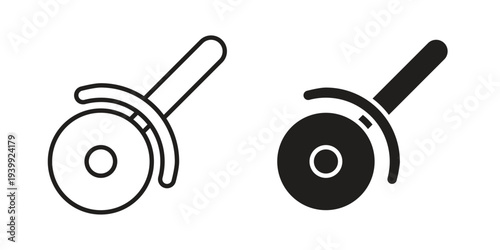 Pizza Slicer icon. Premium thin line vector illustrator. Vector EPS10