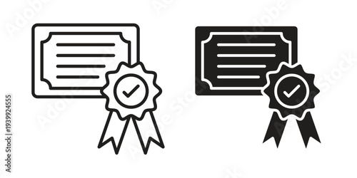Qualification icon. Premium thin line vector illustrator. Vector EPS10