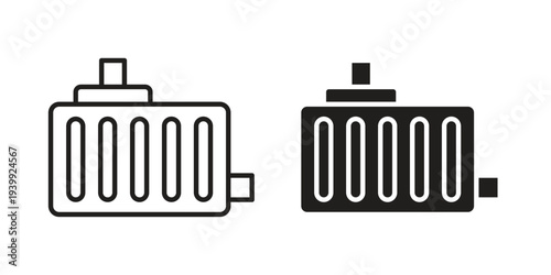 Radiator icon. Premium thin line vector illustrator. Vector EPS10