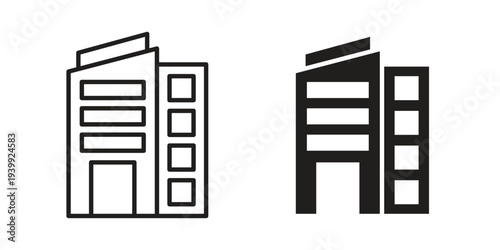 Real estate icon. Premium thin line vector illustrator. Vector EPS10