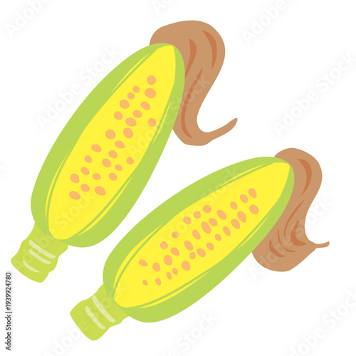 とうもろこしのイラスト