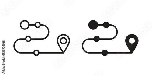 Roadmap icon. Premium thin line vector illustrator. Vector EPS10