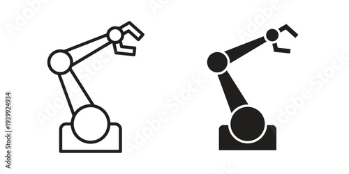 Robot arm icon. Premium thin line vector illustrator. Vector EPS10