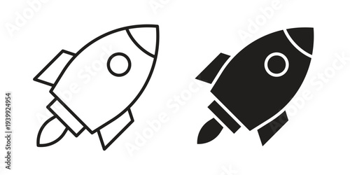 Rocket icon. Premium thin line vector illustrator. Vector EPS10