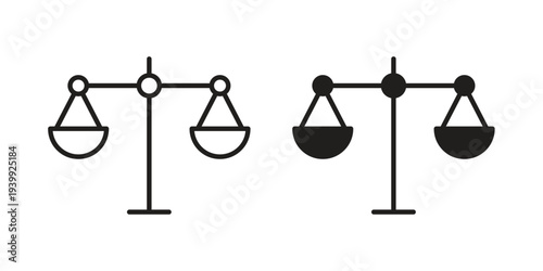 Scales icon. Premium thin line vector illustrator. Vector EPS10