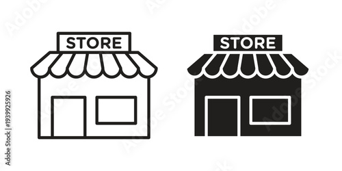 Store icon. Premium thin line vector illustrator. Vector EPS10