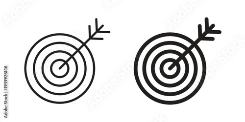 Target icon. Premium thin line vector illustrator. Vector EPS10