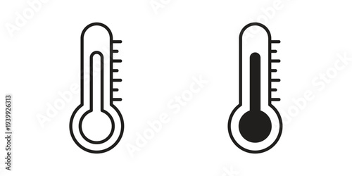 Thermometer icon. Premium thin line vector illustrator. Vector EPS10