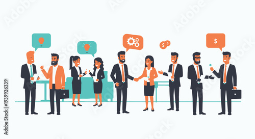 Business Team Collaboration and Communication