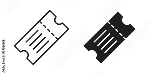 Ticket stub icon. Premium thin line vector illustrator. Vector EPS10