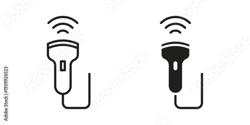 Ultrasound icon. Premium thin line vector illustrator. Vector EPS10